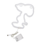 GloboStar® 78578 Φωτιστικό Ταμπέλα Φωτεινή Επιγραφή NEON LED Σήμανσης SNOOPY 5W με Καλώδιο Τροφοδοσίας USB - Μπαταρίας 3xAAA (Δεν Περιλαμβάνονται) - Θερμό Λευκό 2700K - Image 4