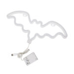 GloboStar® 78579 Φωτιστικό Ταμπέλα Φωτεινή Επιγραφή NEON LED Σήμανσης BATMAN 5W με Καλώδιο Τροφοδοσίας USB - Μπαταρίας 3xAAA (Δεν Περιλαμβάνονται) - Κόκκινο - Image 4