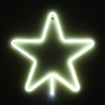 GloboStar® 78584 Φωτιστικό Ταμπέλα Φωτεινή Επιγραφή NEON LED Σήμανσης STAR 5W με Καλώδιο Τροφοδοσίας USB - Μπαταρίας 3xAAA (Δεν Περιλαμβάνονται) - Ψυχρό Λευκό 6000K - Image 5