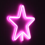 GloboStar® 78586 Φωτιστικό Ταμπέλα Φωτεινή Επιγραφή NEON LED Σήμανσης STAR 5W με Καλώδιο Τροφοδοσίας USB - Μπαταρίας 3xAAA (Δεν Περιλαμβάνονται) - Ροζ - Image 6