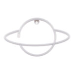 GloboStar® 78588 Φωτιστικό Ταμπέλα Φωτεινή Επιγραφή NEON LED Σήμανσης PLANET SATURN 5W με Καλώδιο Τροφοδοσίας USB - Μπαταρίας 3xAAA (Δεν Περιλαμβάνονται) - Ροζ - Image 3
