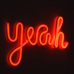 GloboStar® 78589 Φωτιστικό Ταμπέλα Φωτεινή Επιγραφή NEON LED Σήμανσης YEAH 5W με Καλώδιο Τροφοδοσίας USB - Μπαταρίας 3xAAA (Δεν Περιλαμβάνονται) - Κόκκινο - Image 6