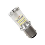 GLOBOSTAR® P21/5W-1157 81224 Λάμπα P21/5W 1157 BAY15D CANbus LED 5W 500lm 360° DC 12-24V IP20 Ψυχρό Λευκό 6000K - 48 x Epistar SMD4014 Chip - Μ2 x Π2 x Υ5cm - 1 Χρόνο Εγγύηση - Image 2