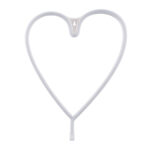 GloboStar® 78593 Φωτιστικό Ταμπέλα Φωτεινή Επιγραφή NEON LED Σήμανσης HEART LINE 5W με Καλώδιο Τροφοδοσίας USB - Μπαταρίας 3xAAA (Δεν Περιλαμβάνονται) - Ροζ - Image 3