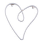 GloboStar® 78594 Φωτιστικό Ταμπέλα Φωτεινή Επιγραφή NEON LED Σήμανσης CALLIGRAPHIC HEART LINE 5W με Καλώδιο Τροφοδοσίας USB - Μπαταρίας 3xAAA (Δεν Περιλαμβάνονται) - Ροζ - Image 3