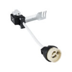 GLOBOSTAR® LAMPHOLDER 78950 Ντουί Gu10 Πορσελάνης με 15cm Καλώδιο σε Anti-Fire Protection High Resistance Tube & Κυτίο Συνδεσμολογίας - ᐊVDEᐅ Certified - IP20 - Μ15 x Π3.5 x Υ3.5cm - Image 3