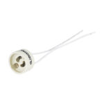 GloboStar® LAMPHOLDER 78951 Ντουί GU10 Πορσελάνης με 15cm Καλώδιο - IP20 - Φ2.7 x Μ15cm - 5 Χρόνια Εγγύηση - Image 4