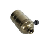 GLOBOSTAR® LAMPHOLDER 78964 Ντουί E27 με Διακόπτη On/Off IP20 Μπρούτζινο - Μ5.5 x Π3.6 x Υ7cm - Image 3