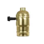 GLOBOSTAR® LAMPHOLDER 78966 Ντουί E27 με Διακόπτη On/Off IP20 Χρυσό - Μ5.5 x Π3.6 x Υ7cm - Image 3