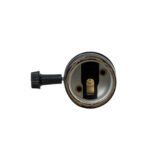 GloboStar® 78967 Ντουί Vintage Industrial Retro E27 με Διακόπτη ON/OFF - Μαύρο - Μ5.5 x Π3.6 x Υ7cm - Image 5