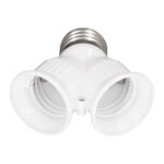 GLOBOSTAR® ADAPTOR 78969 Αντάπτορας/Μετατροπέας από Ντουί E27 σε 2 x E27 IP20 - Μ7.4 x Π7.4 x Υ7.4cm - Image 4