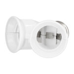 GLOBOSTAR® ADAPTOR 78969 Αντάπτορας/Μετατροπέας από Ντουί E27 σε 2 x E27 IP20 - Μ7.4 x Π7.4 x Υ7.4cm - Image 6