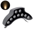 GLOBOSTAR® TREEPINA 90682 Κυρτή Μπάρα Φωτισμού Wall Washer για Φυτά - Δέντρα LED 9W 990lm 30° DC 24V Αδιάβροχο IP65 Θερμό Λευκό 2700K Dimmable - Bridgelux SMD Chip - Γκρι Ανθρακί - Μ20.5 x Π5.5 x Υ12cm - 3 Χρόνια Εγγύηση - Image 2
