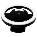 GloboStar® 79043 Selfie Ring Light LED SMD 2W 200 lm Μαύρο Σώμα με Ενσωματωμένη Επαναφορτιζόμενη Μπαταρία 500mAh & Καλώδιο Φόρτισης Micro USB Ψυχρό Λευκό 6000 K για Κινητό Τηλέφωνο και Tablet Φ8.5 x Υ2.5cm - Image 5
