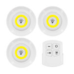 GLOBOSTAR® NEONSIGN 79044 Διακοσμητικό Φωτιστικό Τοίχου Νυκτός με RF Ασύρματο Χειριστήριο LED 6W 600lm 120° DC 3.6V με 11xAAA Μπαταρίες IP20 Ψυχρό Λευκό 6000K Dimmable - Μ9 x Π2.3 x Υ9cm - Πακέτο 3 Τεμαχίων - 2 Χρόνια Εγγύηση - Image 3
