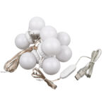 GLOBOSTAR® MIRRORPEARLS 79047 Μοντέρνο Φωτιστικό Γιρλάντα Καθρέπτη Μακιγιάζ με USB 5.0 LED 8W 800lm 260° DC 5V Αδιάβροχο IP54 Ρυθμιζόμενο Λευκό CCT με Ενσωματωμένο Χειριστήριο από 2700K έως 6000K Dimmable - Sanan SMD Chip - Λευκό - Μ200 x Π4.5 x Υ4.9cm - Πακέτο 10 Τεμαχίων - 3 Χρόνια Εγγύηση - Image 5
