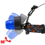 GLOBOSTAR® HEADLAMP 79056 Φακός Κεφαλής με Αισθητήρα Hand Swipe LED 20W 2000lm 15~60° DC 5V με USB-C με Επαναφορτιζόμενη Μπαταρία Li-ion 3.7V 2x18650 4800mAh Αδιάβροχο IP54 Ψυχρό Λευκό 6000K - CREE XHP50 & COB Chip - Μ7.5 x Π5.5 x Υ4.8cm - 1 Χρόνο Εγγύηση - Image 4