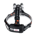 GloboStar® 79059 Φακός Κεφαλής Επαναφορτιζόμενος LED CREE XML2-T6 Chip 30 Watt 2000lm με 2 x 18650 Μπαταρίες 5200mAh Ψυχρό Λευκό 6000K - Μ9 x Π7.5 x Υ9cm - Image 6