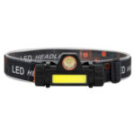 GLOBOSTAR® HEADLAMP 79064 Φακός Κεφαλής LED 25W 2500lm 15~120° DC 5V με USB-C με Επαναφορτιζόμενη Μπαταρία Li-ion 3.7V 1x18650 3400mAh Αδιάβροχο IP54 Ψυχρό Λευκό 6000K - CREE XML2-T6 & COB Chip - Μ8.2 x Π2.5 x Υ4cm - 1 Χρόνο Εγγύηση - Image 6