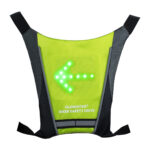 GloboStar® 79069 Γιλέκο Ασφαλείας Φωσφοριζέ Αντανακλαστικό για Ποδηλάτες & Runners με Φωτεινή Σήμανση LED - Ενσωματωμένη Μπαταρία 650mAh DC 5V Επαναφορτιζόμενο με Καλώδιο Τροφοδοσίας USB & Ασύρματο Χειριστήριο - Λαχανί Φωσφοριζέ & Μαύρο Αδιάβροχο IP65 - Image 5