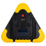 GLOBOSTAR® HELPLAMP 79081 Προβολέας Φακός Τρίγωνο Ασφαλείας LED 35W 3500lm 120° DC 5V με Φωτοβολταϊκό Panel 5V 0.3W & Επαναφορτιζόμενη Μπαταρία Li-ion 3.2V 2000mAh Αδιάβροχο IP54 Ψυχρό Λευκό 6000K - Sanan COB Chip - Κόκκινο & Κίτρινο - Μ27 x Π5 x Υ24cm - 2 Χρόνια Εγγύηση - Image 5