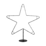 GLOBOSTAR® XMAS-STAR-SMALL Χριστουγεννιάτικο Διακοσμητικό Φωτιστικό LED 15,6W 624lm 360° AC 220-240V Αδιάβροχο IP65 Θερμό Λευκό 2700K   - Μαύρο & Διάφανο - M97 x Π25 x Υ107cm - 2 Χρόνια Εγγύηση - Image 2