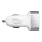Globostar® 79501 Ασημί Φορτιστής Αυτοκινήτου DC 12-24V με 3 Εξόδους USB DC 5V Max 3.1A 20W και Καλώδιο USB σε Type-C - Image 3