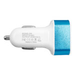 Globostar® 79503 Μπλε Φορτιστής Αυτοκινήτου DC 12-24V με 3 Εξόδους USB DC 5V Max 3.1A 20W και Καλώδιο USB σε Type-C - Image 3