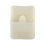 GloboStar® CANDLE 79538 ΣΕΤ 12 x Διακοσμητικά Realistic Κεράκια με LED Εφέ Κινούμενης Φλόγας - Μπαταρίας 12 x CR2032 Θερμό Λευκό 2700K Μπεζ L3.5 x W3.5 x H3.5cm - Image 4