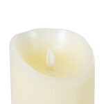 GLOBOSTAR® FIREFLAME 79544 Διακοσμητικό Κερί Παραφίνης με Εφέ Κινούμενης Φλόγας & IR Ασύρματο Χειριστήριο LED 0.5W 25lm 180° DC 3V με 2xAA Μπαταρίες IP20 Θερμό Λευκό 2700K Dimmable - Μπεζ -  Μ10 x Π10 x Υ25cm - 2 Χρόνια Εγγύηση - Image 6