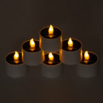 GloboStar® CANDLE 79546 ΣΕΤ 6 x Αυτόνομα Ηλιακά Διακοσμητικά Realistic Κεράκια με LED Εφέ Κινούμενης Φλόγας - 400mAh Μπαταρία - Φωτοβολταϊκό Πάνελ - Θερμό Λευκό 2700K Μπεζ D5.3 x H6cm - Image 2