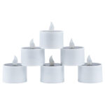GloboStar® CANDLE 79546 ΣΕΤ 6 x Αυτόνομα Ηλιακά Διακοσμητικά Realistic Κεράκια με LED Εφέ Κινούμενης Φλόγας - 400mAh Μπαταρία - Φωτοβολταϊκό Πάνελ - Θερμό Λευκό 2700K Μπεζ D5.3 x H6cm - Image 3