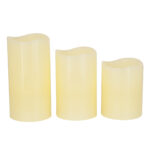 GloboStar® 79556 ΣΕΤ 3 Διακοσμητικών Realistic Κεριών Παραφίνης με LED Εφέ Κινούμενης Φλόγας - Μπαταρίας & Ασύρματο Χειριστήριο IR Πολύχρωμα RGB Dimmable - Image 3
