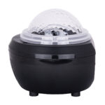 GloboStar® 79603 Μαύρο Επιτραπέζιο Διακοσμητικό Φωτιστικό Ειδικών Εφε NIGHT SKY GALAXY 3D LED 10W DC 5V 2200mAh Επαναφορτιζόμενο με Bluetooth Speaker - Sound Activated - Καλώδιο Τροφοδοσίας USB και Ασύρματο Χειριστήριο RF 2.4Ghz Πολύχρωμo RGB Dimmable - Image 4