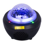 GloboStar® 79603 Μαύρο Επιτραπέζιο Διακοσμητικό Φωτιστικό Ειδικών Εφε NIGHT SKY GALAXY 3D LED 10W DC 5V 2200mAh Επαναφορτιζόμενο με Bluetooth Speaker - Sound Activated - Καλώδιο Τροφοδοσίας USB και Ασύρματο Χειριστήριο RF 2.4Ghz Πολύχρωμo RGB Dimmable - Image 6