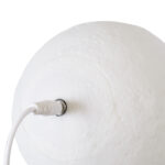 GLOBOSTAR® MOON 79606 Μοντέρνο Επιτραπέζιο Φωτιστικό Πορτατίφ LED 2W 120lm 360° Επαναφορτιζόμενο DC 5V με USB 2.0 IP20 Πολύχρωμο RGBW - Λευκό & Μπεζ - Μ12 x Π12 x Υ15cm - 2 Χρόνια Εγγύηση - Image 4
