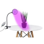 GLOBOSTAR® GROWME 79648 Φωτιστικό Ανάπτυξης Φυτών με Ενσωματωμένο Χειριστήριο LED 5W 150lm 160° DC 5V με USB 2.0 IP20 Πολύχρωμο Πλήρους Φάσματος Κόκκινο 660nm & Μπλε 450nm & UVIR 730nm Dimmable - Sanan SMD Chip - Μαύρο - Μ10 x Π20 x Υ36cm - 2 Χρόνια Εγγύηση - Image 2