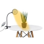 GLOBOSTAR® GROWME 79649 Φωτιστικό Ανάπτυξης Φυτών με Ενσωματωμένο Χειριστήριο LED 5W 200lm 160° DC 5V με USB 2.0 IP20 Πλήρους Φάσματος Θερμό Λευκό 3000K Dimmable - Sanan SMD Chip - Μαύρο - Μ10 x Π20 x Υ36cm - 2 Χρόνια Εγγύηση - Image 2