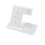 GloboStar® 79706 Επιτραπέζια Σταθερή Βάση Ασύρματης Φόρτισης Fast Charging για Κινητά - Earphones - Smart Watches 15W Max - Λευκό - Image 2