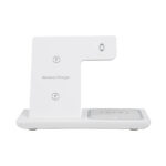 GloboStar® 79706 Επιτραπέζια Σταθερή Βάση Ασύρματης Φόρτισης Fast Charging για Κινητά - Earphones - Smart Watches 15W Max - Λευκό - Image 3