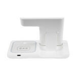GloboStar® 79706 Επιτραπέζια Σταθερή Βάση Ασύρματης Φόρτισης Fast Charging για Κινητά - Earphones - Smart Watches 15W Max - Λευκό - Image 4