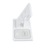 GloboStar® 79706 Επιτραπέζια Σταθερή Βάση Ασύρματης Φόρτισης Fast Charging για Κινητά - Earphones - Smart Watches 15W Max - Λευκό - Image 5