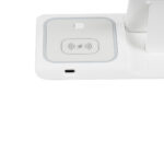 GloboStar® 79706 Επιτραπέζια Σταθερή Βάση Ασύρματης Φόρτισης Fast Charging για Κινητά - Earphones - Smart Watches 15W Max - Λευκό - Image 6
