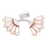 79803 Διακοσμητική Γιρλάντα Bronze Cone 1.5 Μέτρα με Διακόπτη On/Off - 10 LED 1W με Μπαταρίες 2xAA & Διάφανο Καλώδιο IP20 Θερμό Λευκό 2700K Μ1.5m - Image 3