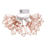 79804 Διακοσμητική Γιρλάντα Bronze Cone 3 Μέτρα με Διακόπτη On/Off - 20 LED 2W με Μπαταρίες 2xAA & Διάφανο Καλώδιο IP20 Θερμό Λευκό 2700K Μ3m - Image 3