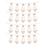 79804 Διακοσμητική Γιρλάντα Bronze Cone 3 Μέτρα με Διακόπτη On/Off - 20 LED 2W με Μπαταρίες 2xAA & Διάφανο Καλώδιο IP20 Θερμό Λευκό 2700K Μ3m - Image 4