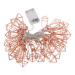 79806 Διακοσμητική Γιρλάντα Bronze Cone 5 Μέτρα με Διακόπτη On/Off - 40 LED 4W με Μπαταρίες 3xAA & Διάφανο Καλώδιο IP20 Θερμό Λευκό 2700K Μ5m - Image 3