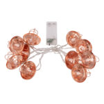 79807 Διακοσμητική Γιρλάντα Bronze Lamp 2 Μέτρα με Διακόπτη On/Off - 10 LED 1W με Μπαταρίες 2xAA & Διάφανο Καλώδιο IP20 Θερμό Λευκό 2700K Μ2m - Image 3