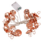 79808 Διακοσμητική Γιρλάντα Bronze Lamp 3 Μέτρα με Διακόπτη On/Off - 20 LED 2W με Μπαταρίες 3xAA & Διάφανο Καλώδιο IP20 Θερμό Λευκό 2700K Μ3m - Image 3