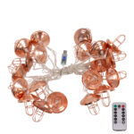 79810 Διακοσμητική Γιρλάντα Bronze Lamp 3 Μέτρα με Διακόπτη On/Off - 20 LED 2W DC 5V με USB & Διάφανο Καλώδιο IP20 Θερμό Λευκό 2700K Μ3m - Image 3